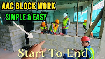 AAC Block Work || AAC Block vs Red Brick Hindi ||