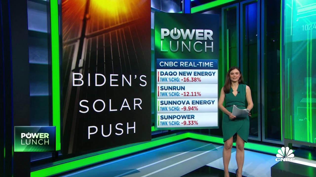 President Joe Biden's big push for solar