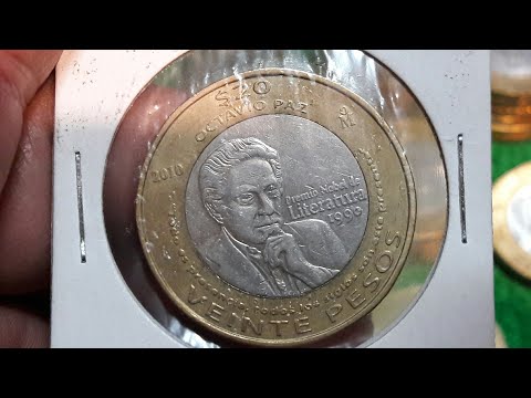 Video: „Octavio Paz“atminimas įamžintas 20 Peso Monetų - „Matador Network“