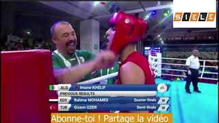 Imane Khelif médaille d'or boxe vs Canfora -63 kg Jeux Méditerranéens Oran 2022
