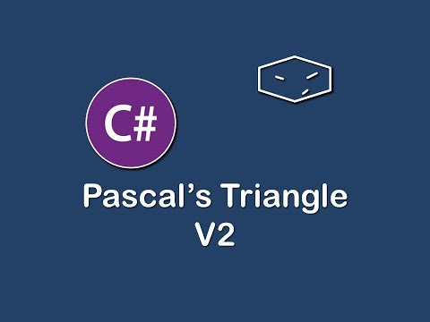 pascal's triangle v2 in c#