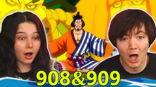 TIME TRAVEL IN ONE PIECE!? 👒 One Piece Ep 908 & 909 REACTION & REVIEW