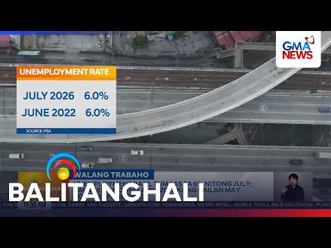 Unemployment rate, tumaas sa 6% nitong July; kapareho noong June 2022... | Balitanghali