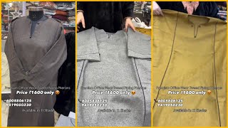Office Wear Premium Tweed Piping Pheran Price 1600 Only Available