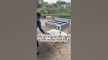 Giới thiệu bếp âu 6 họng inox 304 – trợ thủ đắc lực cho bếp nhà hàng chuyên nghiệp #bepau