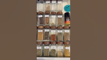 Spice drawer organization #restock #asmr #shorts #spices