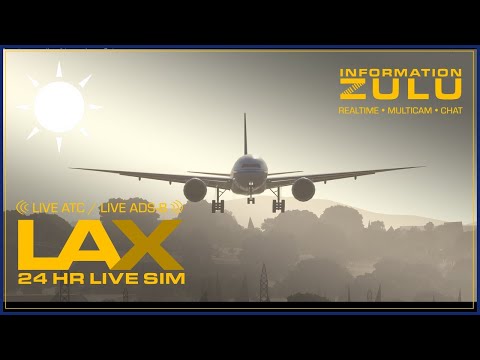 ✈️ LAX LIVE SIM | Morning Pacific Arrivals 6a–3p | ADS-B + Real ATC | KLAX LAX | APR 13 2026