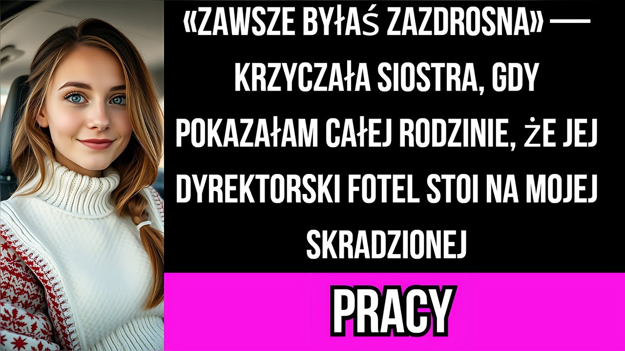 «Zawsze byłaś zazdrosna» — krzyczała siostra, gdy pokazałam całej rodzinie, że jej dyrektorski fotel
