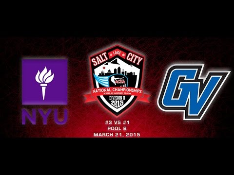 2015 ACHA D2 National Championships Game 12: NYU vs GRAND VALLEY ST