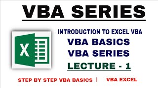 VBA Excel Lecture 1 | VBA for Beginners | VBA Macro in Excel | VBA Code in Excel | VBA Tutorial
