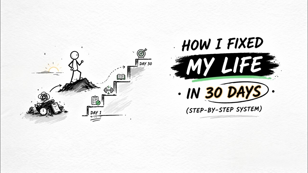 How I Fixed My Life in 30 Days (Step-by-Step System) - YouTube