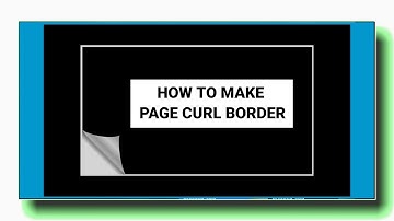 How To Make Page Curl Border . Page Fold Border Video M Kese Add Kre