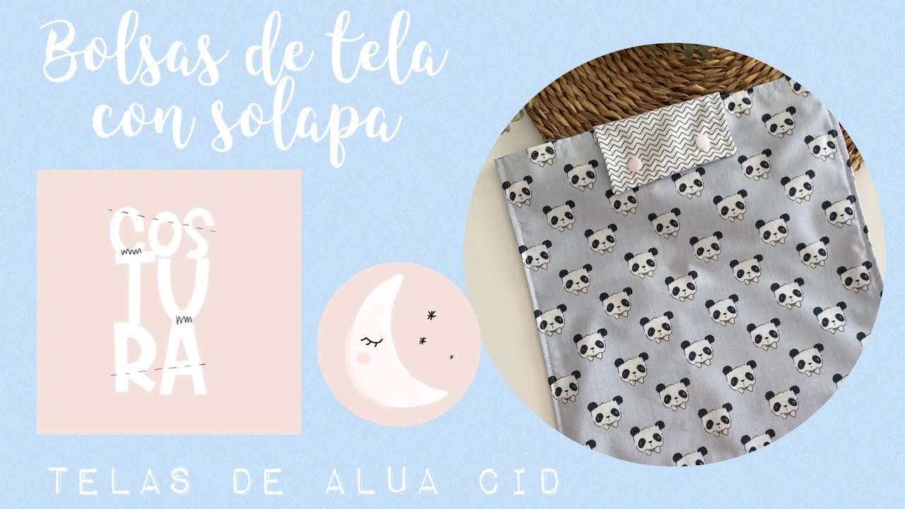 DT COSTURA!! Bolsas de tela con las maravillosas telas de Alua Cid.