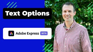 Adobe Express Beta  Text Options
