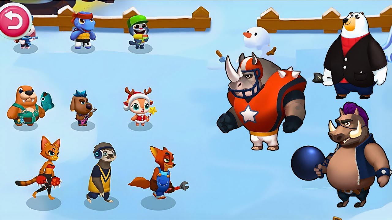 Zoo Star Brawl Battle Gameplay | Tom Gold Cat Vs Brawl Star Warriors, Merge Monster Battle 