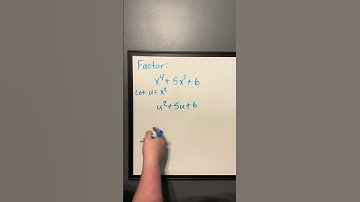 Factoring Using A Substitution