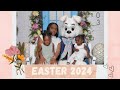 last minute Easter photos &amp; DIY Easter baskets | Mom Vlog