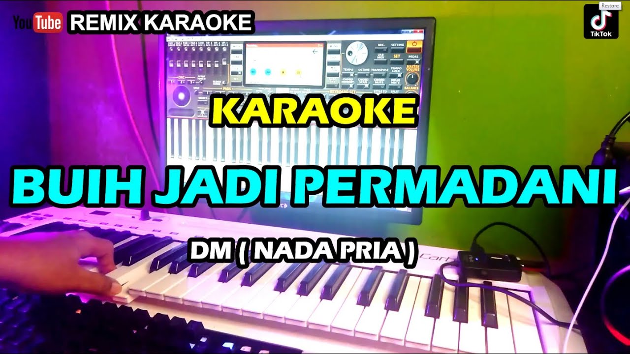 BUIH JADI PERMADANI REMIX KARAOKE TIKTOK VERSION YouTube
