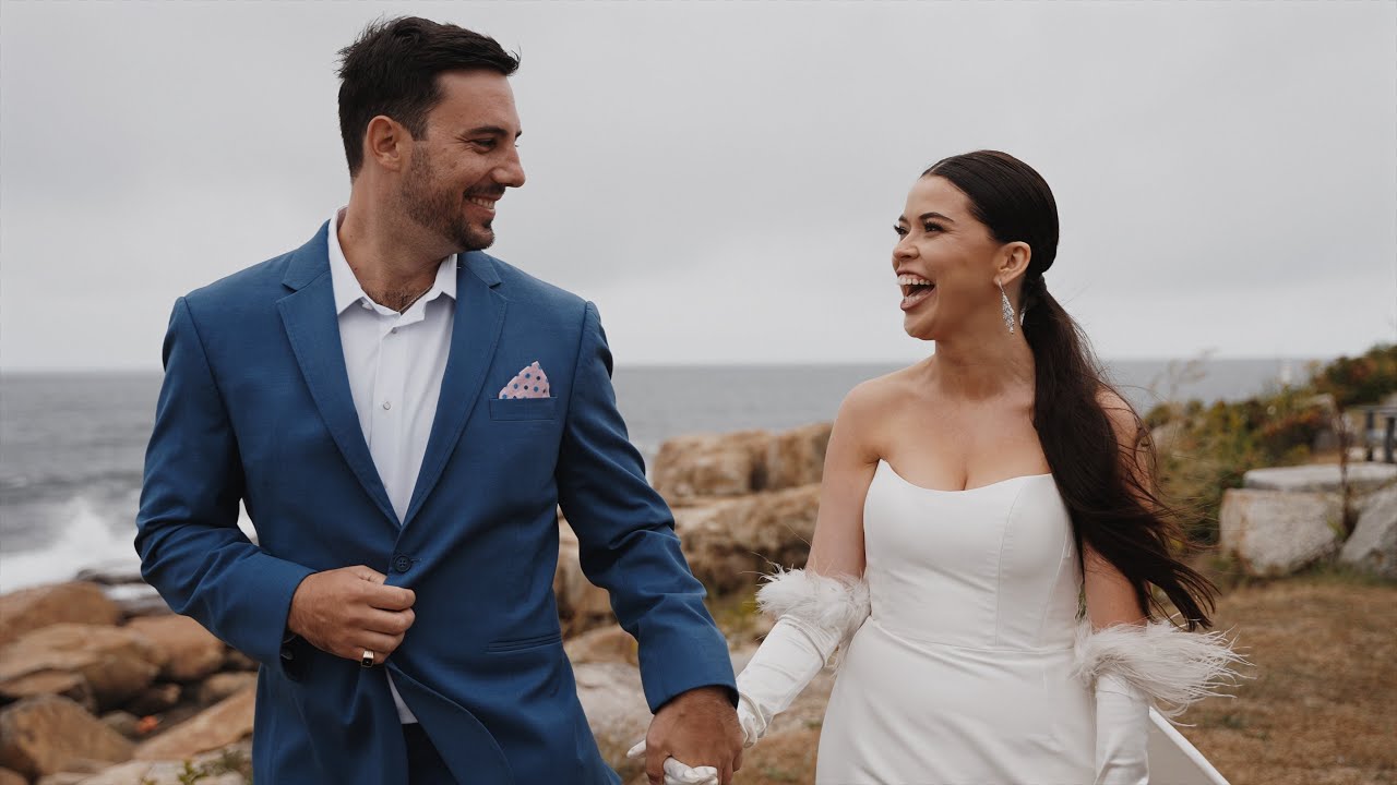 Modern, Coastal Massachusetts Wedding at The Elks Atlantic Ocean Room - Sneak Peek!