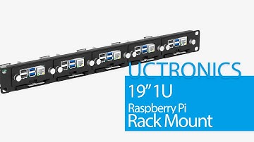 UCTRONICS 19" 1U Raspberry Pi Rackmount U6264
