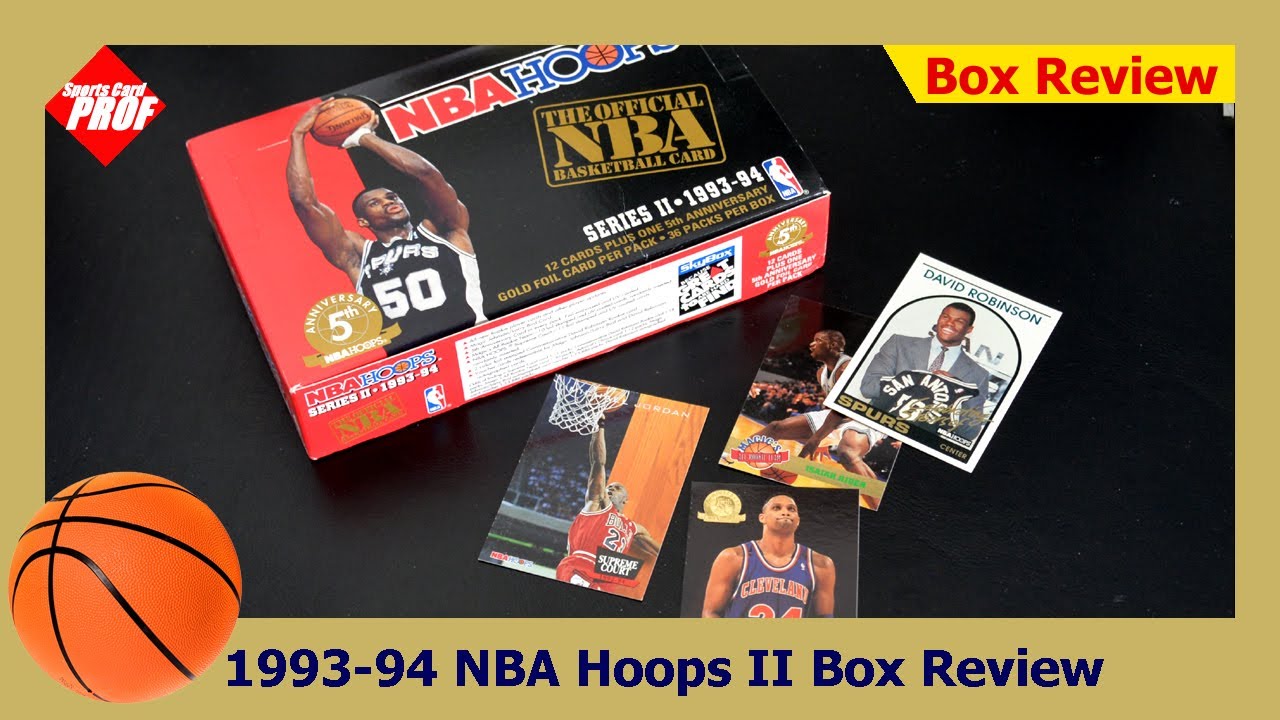 1993-94 NBA Hoops Series 2 Box Review - YouTube