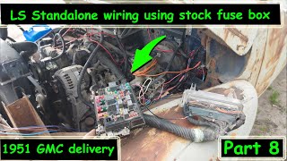 LS swap wiring made easy using the stock Silverado fuse box for the GMC Panel truck