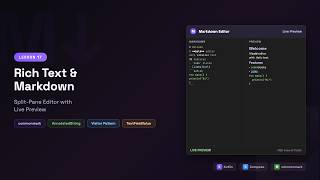 Build a Markdown Editor with Live Preview — Kotlin Compose Desktop | Lesson 17