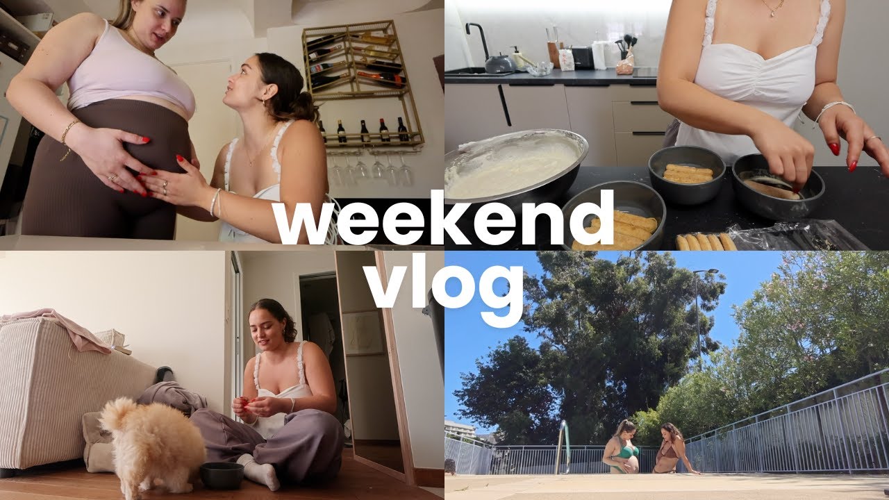 WEEKLY VLOG | sunny day at the pool, tiramisu + thrift shopping AGAIN