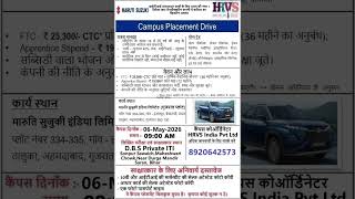 Maruti Suzuki Campus Placement 2026 | ITI Job | Direct Interview | Bihar Placement Drive