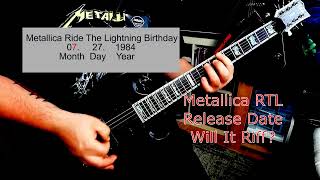 Metallica Ride The Lightning Birthday Will It Riff? Thrash Metal