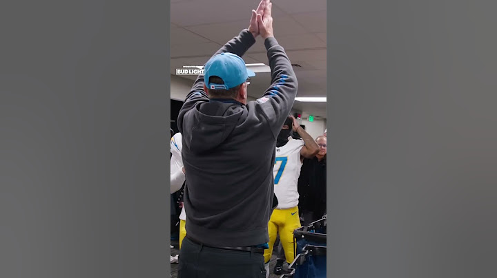 jim harbaugh locker room victory speech after chargers clinch playoff berth 💙 #shorts