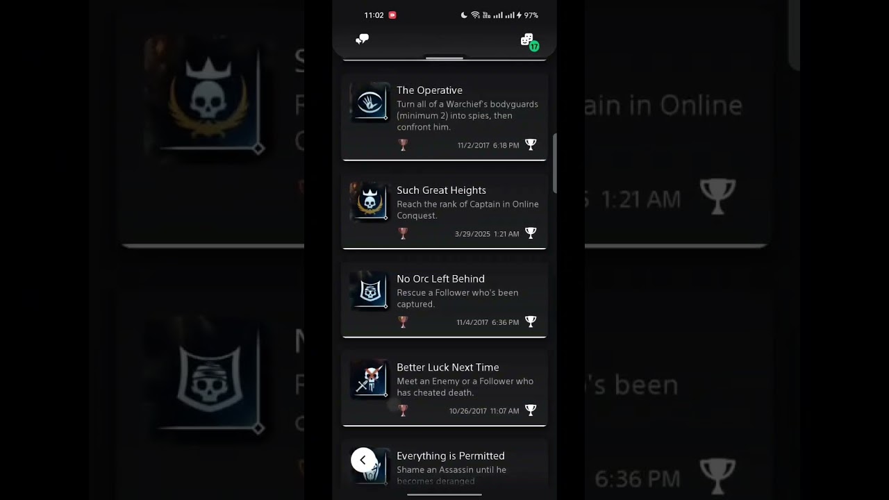 unlock all trophies Shadow of war