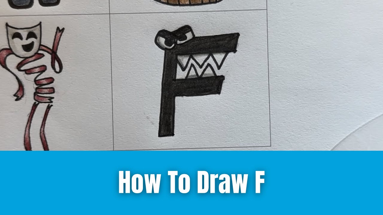 How to Draw Cartoons: F (Alphabet Lore) - YouTube