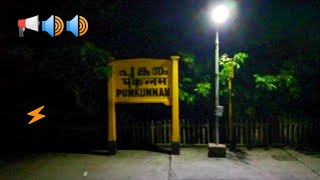 Wap4 Honk Shatters The Silence Alleppey Chennai Express Departing Punkunnam