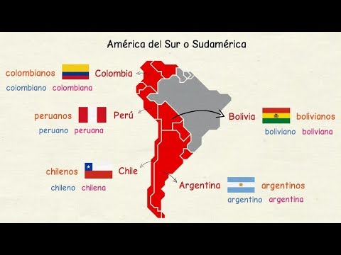 Aprender español: Países de habla hispana y nacionalidades (nivel básico)