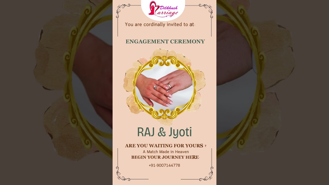 Matrimonial Agency Ranchi Jharkhand | Affordable Reliable | Marriage Bureau | Call +919007144778