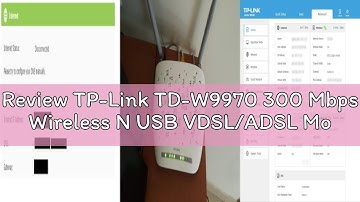 Review TP-Link TD-W9970 300 Mbps Wireless N USB VDSL/ADSL Modem Router, 4G Router Option with USB 2.