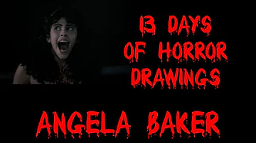 PART 12 of 13 Days of Horror Drawings | Angela Baker Sleepaway Camp