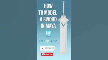 Modeling a Sword in Maya – Final Part | Handle & Finishing Touches #shorts3d #shorts