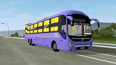 Swamy Ayyappa Travels Volvo 9600S Bus Mod For Bus Simulator Indonesia