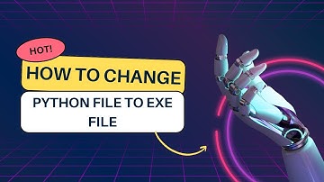 How to change python file to exe file