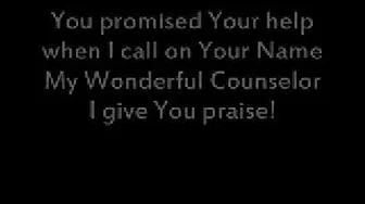 Wonderful Counselor Lyrics Wonderful Counselor Lyrics