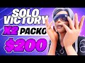 2 WINS SOLO VICTORY CUP ($200) 🏆 | packo