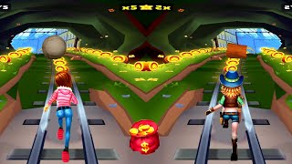 Subway Princess Runner Game : 2 Characters Run at a Time | Android/iOS Gameplay HD screenshot 2