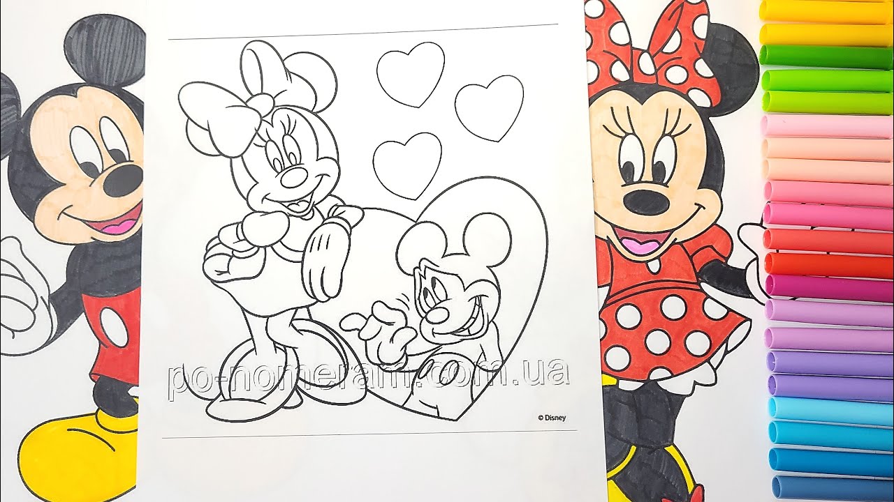 Disney Coloring World Mickey Mouse & Minnie Mouse Coloring Pages for Kids#coloringbook# ...