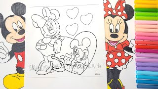 Disney Coloring World Mickey Mouse & Minnie Mouse  Coloring Pages for Kids#coloringbook#mickeymouse3