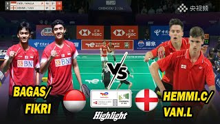 [Highlight Men Double] Bagas/Fikri Vs Hemmi.C/Ethan Van.L / THOMAS CUP 2024