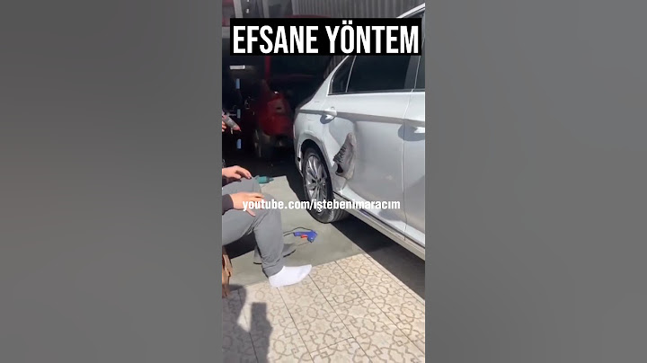 Ayakkabıyla Arabada Göçük Düzeltme