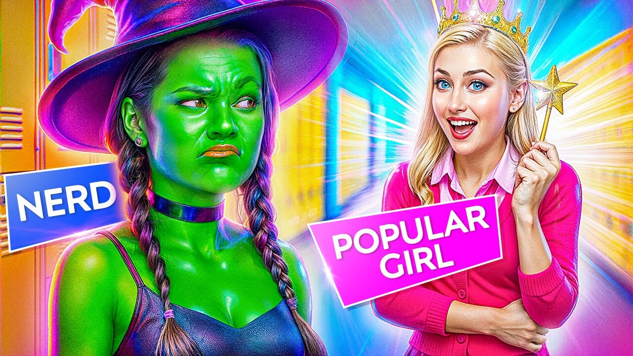 التحول الجمالي حقيقي! حيل الجمال بين الفتاة الشعبية والفتاة الذكية في المدرسة بواسطة 123 GO! GOLD