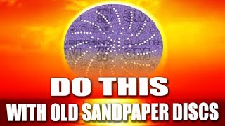 Smart thing pros do with their old sandpaper.